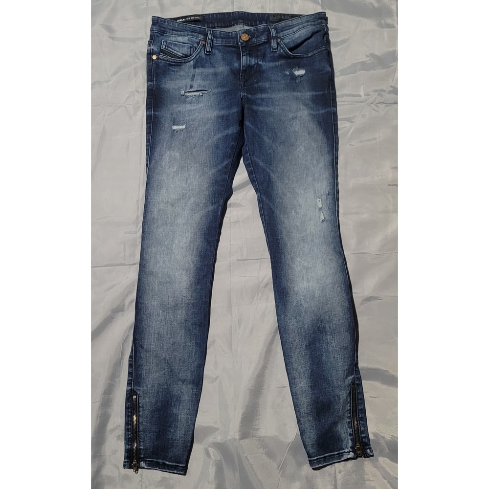 Diesel Industries Jeans Womens 28x32 Skinzee Super Slim Skinny Low Waist